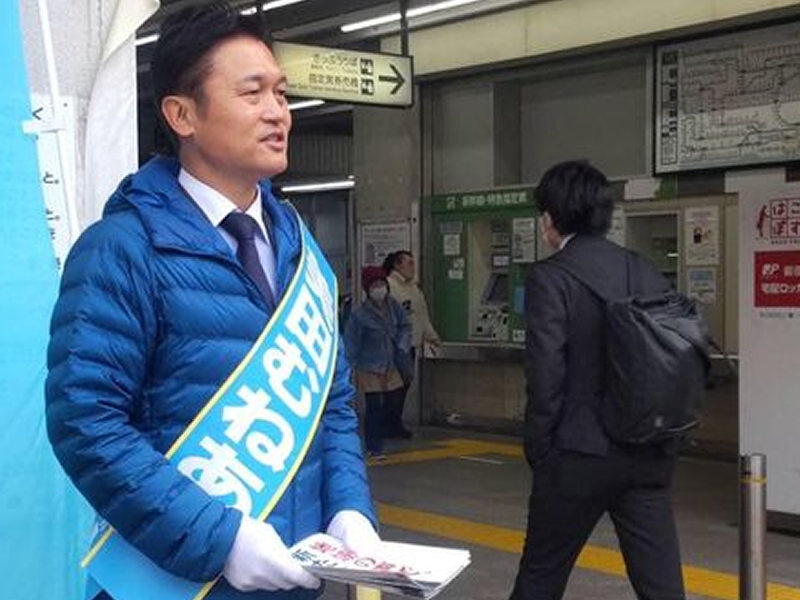 今朝は新三郷駅西口で選挙活動スタートです！
